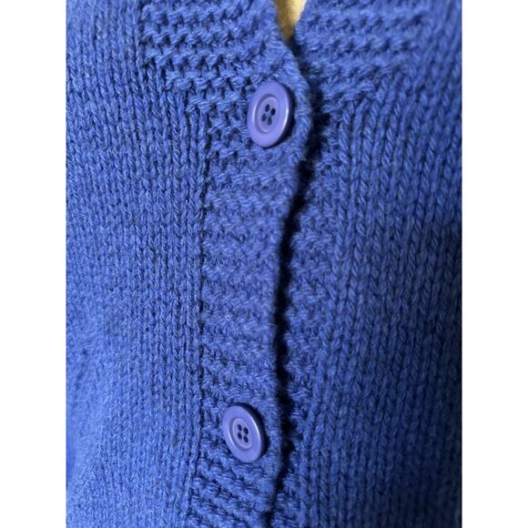 ALPHA MASSIMO REBECCHI Wool Cardigan Sweater Jacket 46 Us M Blue Italy Blazer - Picture 5 of 16